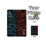 Square Pheonix Blue Orange Red Playing Cards 54 (Mini)  Front - Spade8