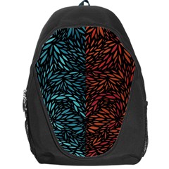 Square Pheonix Blue Orange Red Backpack Bag