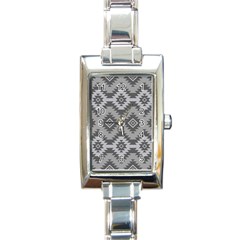 Triangle Wave Chevron Grey Sign Star Rectangle Italian Charm Watch by Mariart