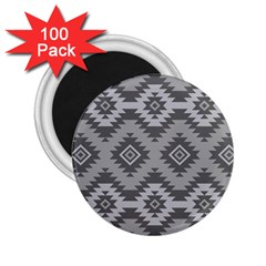 Triangle Wave Chevron Grey Sign Star 2 25  Magnets (100 Pack) 