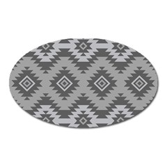 Triangle Wave Chevron Grey Sign Star Oval Magnet by Mariart