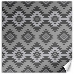 Triangle Wave Chevron Grey Sign Star Canvas 12  X 12   by Mariart