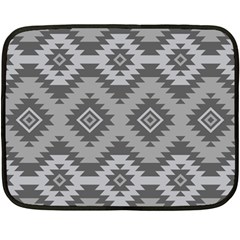 Triangle Wave Chevron Grey Sign Star Double Sided Fleece Blanket (mini) 