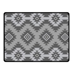 Triangle Wave Chevron Grey Sign Star Fleece Blanket (small) by Mariart