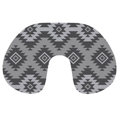 Triangle Wave Chevron Grey Sign Star Travel Neck Pillows by Mariart