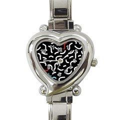 Toucan White Bluered Heart Italian Charm Watch by Mariart