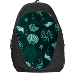 Vector Seamless Pattern With Sea Fauna Seaworld Backpack Bag by Mariart