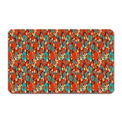 Surface Patterns Bright Flower Floral Sunflower Magnet (rectangular) by Mariart