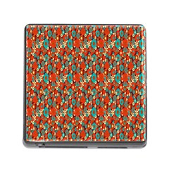 Surface Patterns Bright Flower Floral Sunflower Memory Card Reader (square)