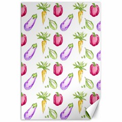 Vegetable Pattern Carrot Canvas 20  X 30   by Mariart