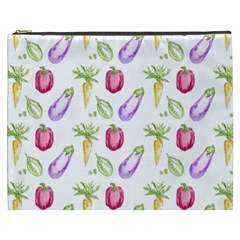 Vegetable Pattern Carrot Cosmetic Bag (xxxl)  by Mariart