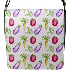 Vegetable Pattern Carrot Flap Messenger Bag (s) by Mariart