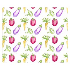 Vegetable Pattern Carrot Double Sided Flano Blanket (small)  by Mariart