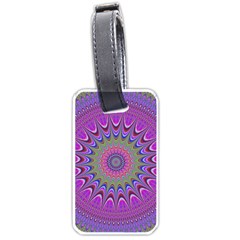 Art Mandala Design Ornament Flower Luggage Tags (one Side)  by BangZart