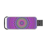 Art Mandala Design Ornament Flower Portable USB Flash (Two Sides) Front