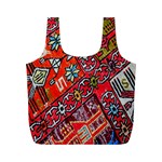 Carpet Orient Pattern Full Print Recycle Bags (M)  Back