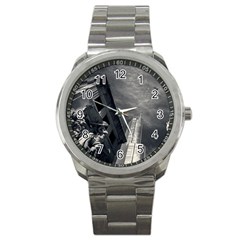 Chicago Skyline Tall Buildings Sport Metal Watch by BangZart