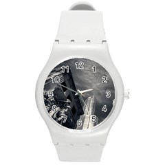 Chicago Skyline Tall Buildings Round Plastic Sport Watch (m) by BangZart