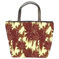 Floral Pattern Background Bucket Bags by BangZart