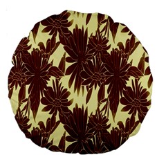 Floral Pattern Background Large 18  Premium Round Cushions