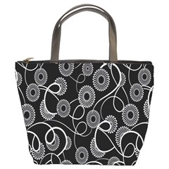 Floral Pattern Background Bucket Bags by BangZart