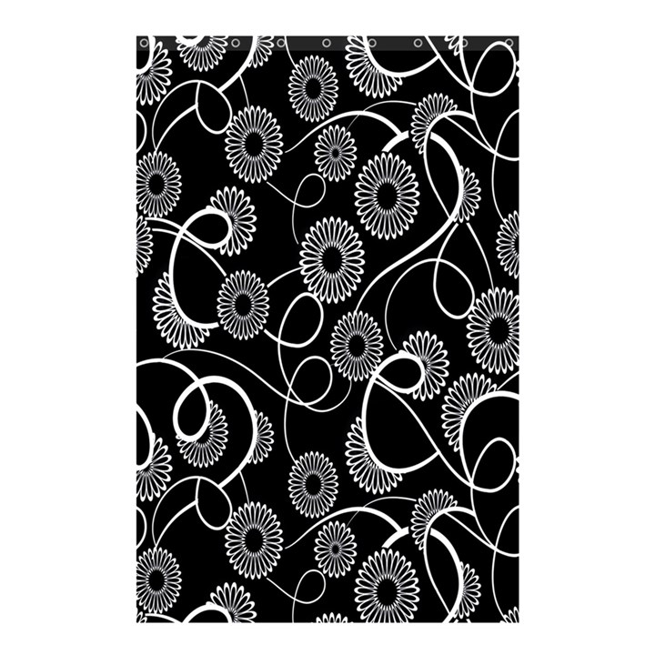 Floral Pattern Background Shower Curtain 48  x 72  (Small) 