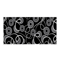 Floral Pattern Background Satin Wrap