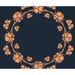 Floral Vintage Royal Frame Pattern Deluxe Canvas 14  x 11  14  x 11  x 1.5  Stretched Canvas