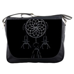 Voodoo Dream-catcher  Messenger Bags by Valentinaart