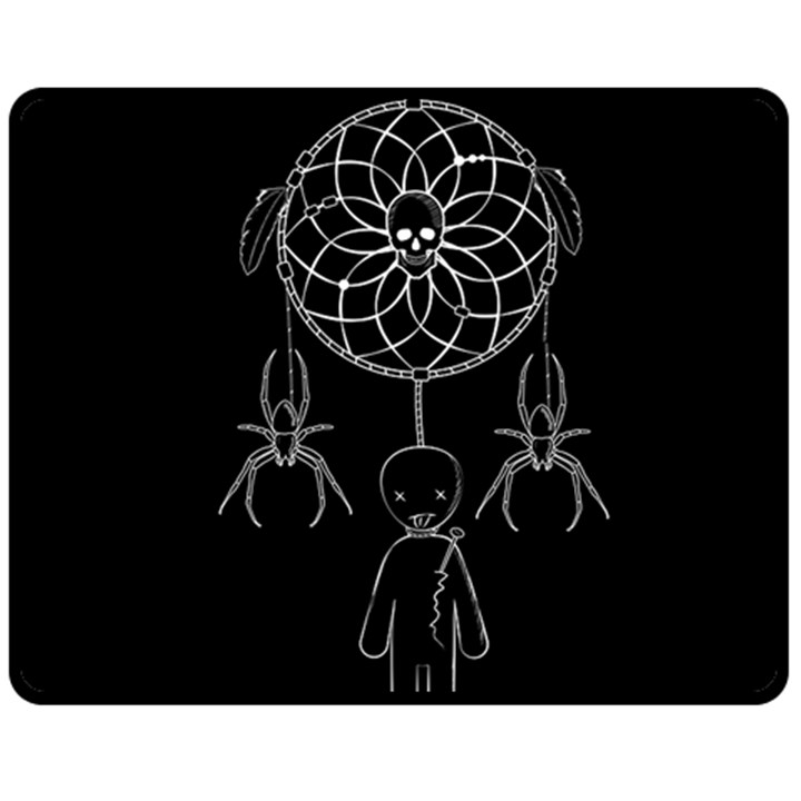 Voodoo dream-catcher  Double Sided Fleece Blanket (Medium) 