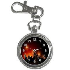 Gold Golden Skyline Skyscraper Key Chain Watches by BangZart