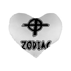 Zodiac Killer  Standard 16  Premium Flano Heart Shape Cushions