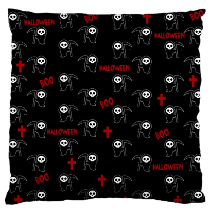 Death pattern - Halloween Large Flano Cushion Case (Two Sides)