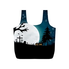Halloween Landscape Full Print Recycle Bags (s)  by Valentinaart