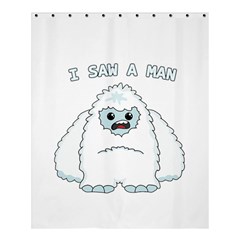 Yeti - I Saw A Man Shower Curtain 60  X 72  (medium)  by Valentinaart