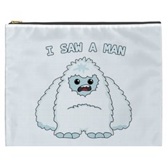 Yeti - I Saw A Man Cosmetic Bag (xxxl)  by Valentinaart