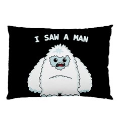 Yeti - I Saw A Man Pillow Case by Valentinaart