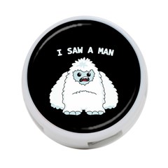 Yeti - I Saw A Man 4-port Usb Hub (two Sides)  by Valentinaart