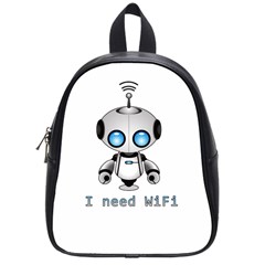 Cute Robot School Bag (small) by Valentinaart