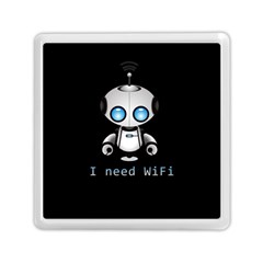 Cute Robot Memory Card Reader (square)  by Valentinaart