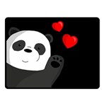 Cute panda Double Sided Fleece Blanket (Small)  45 x34  Blanket Back