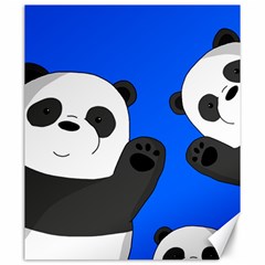 Cute Pandas Canvas 20  X 24   by Valentinaart