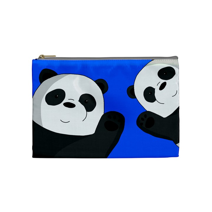 Cute pandas Cosmetic Bag (Medium) 