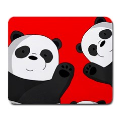 Cute Pandas Large Mousepads by Valentinaart