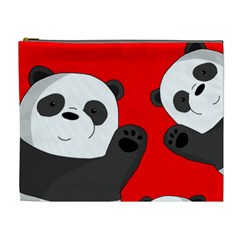 Cute Pandas Cosmetic Bag (xl)