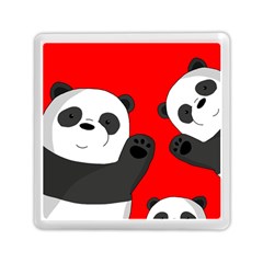 Cute Pandas Memory Card Reader (square) 