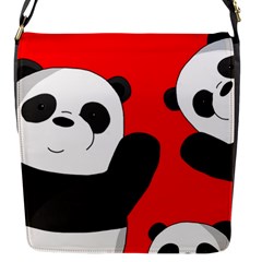 Cute Pandas Flap Messenger Bag (s) by Valentinaart