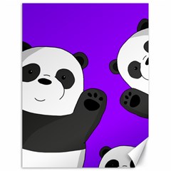 Cute Pandas Canvas 18  X 24   by Valentinaart