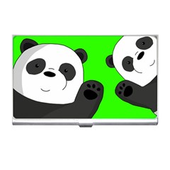 Cute Pandas Business Card Holders by Valentinaart