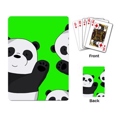 Cute Pandas Playing Card by Valentinaart